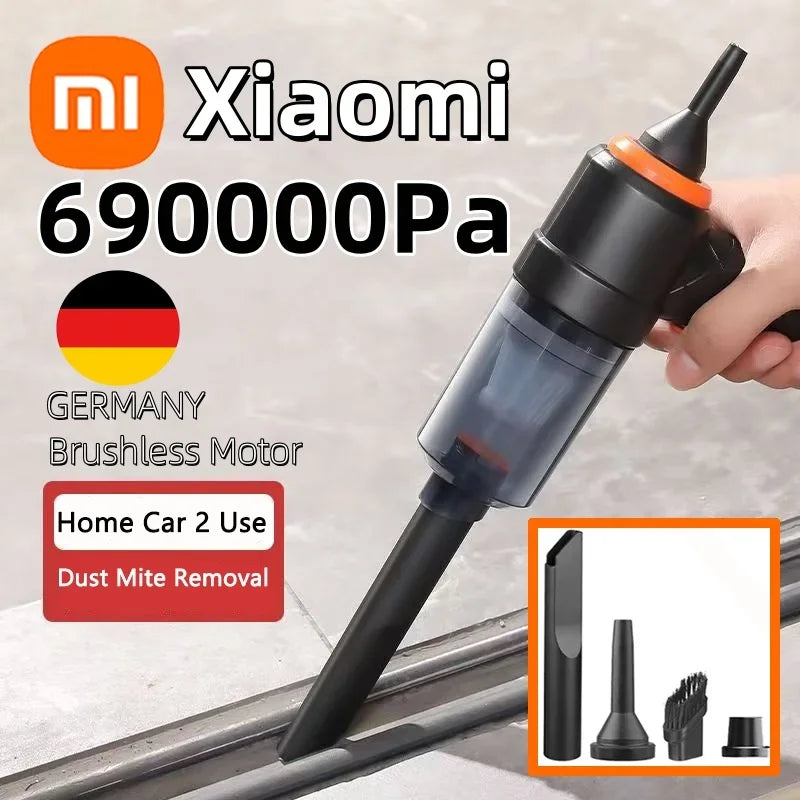Cordless Handheld Car Vacuum Cleaner 690000Pa 120W 1200mAh Strong Suction Portable