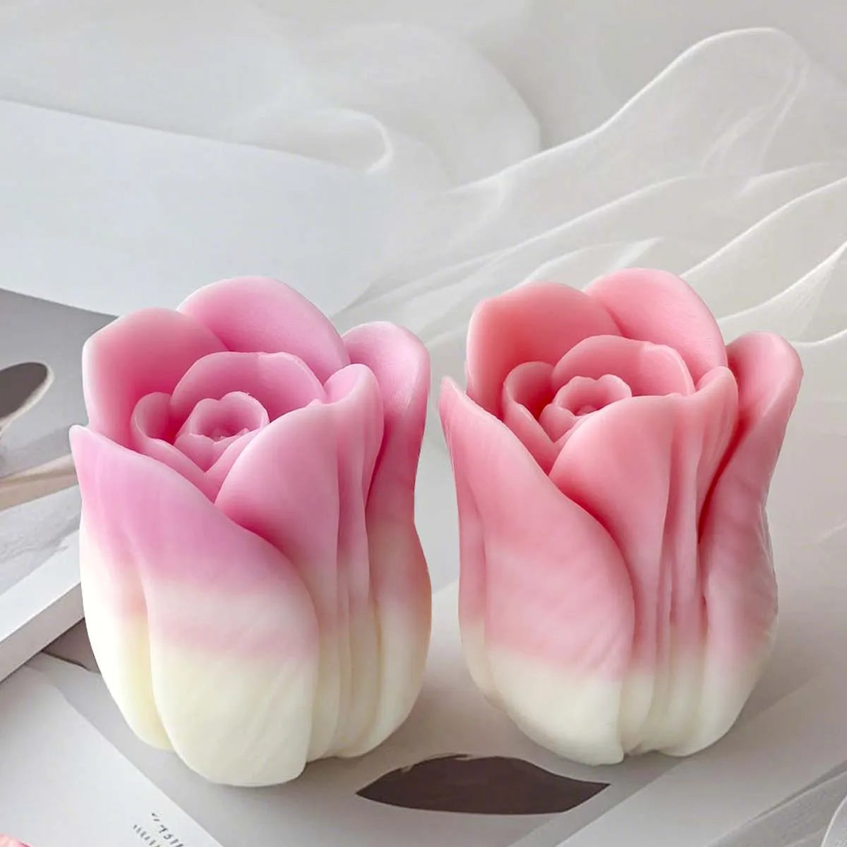 3D Tulip Silicone Mold for Candle Making, Soap, Resin & Plaster Crafts