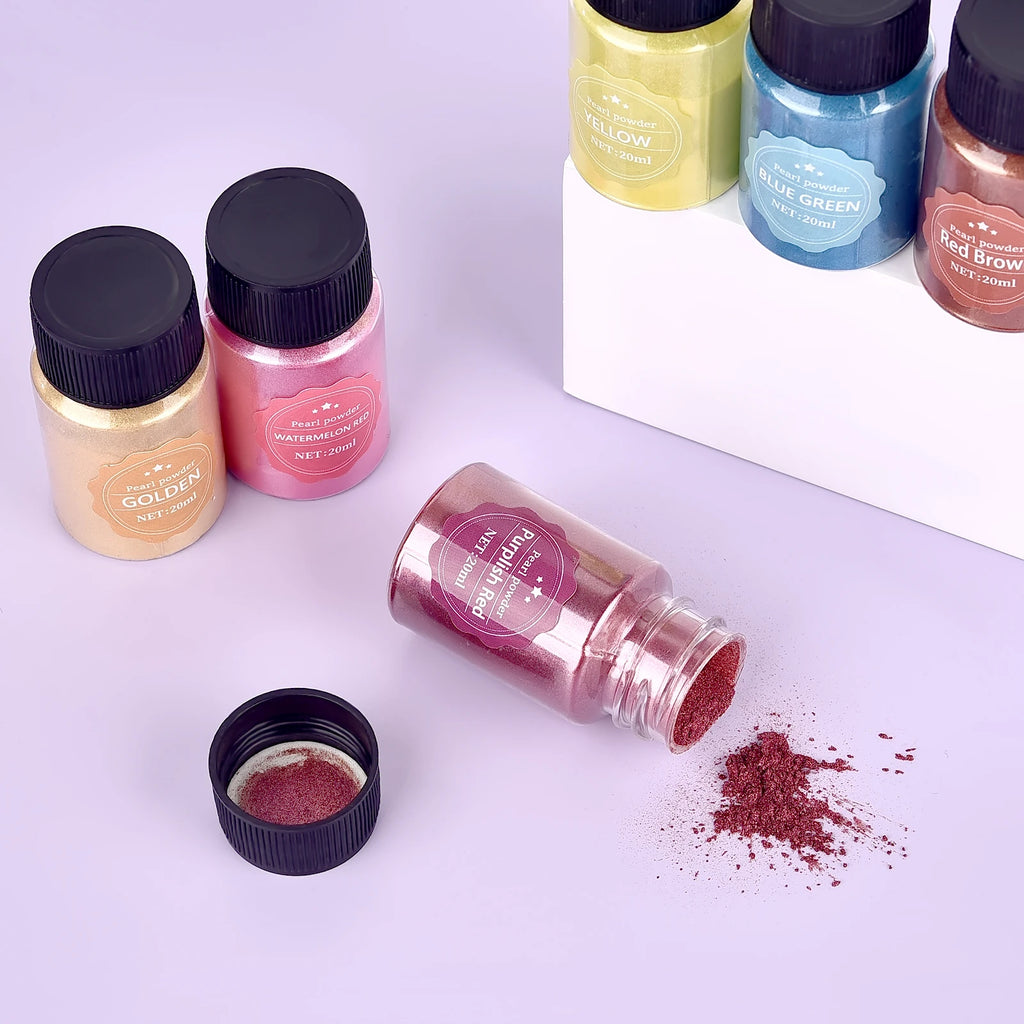 20ml (0.68 fl oz) Pearlescent Mica Powder - Pearl Pigment for Resin, Jewelry, Candles & Nail Art