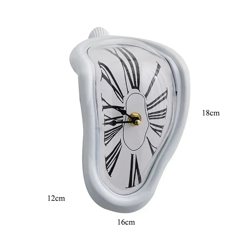 Surreal Melting Wall Clock Dali-Inspired Distorted Art Clock for Home Decor & Gift