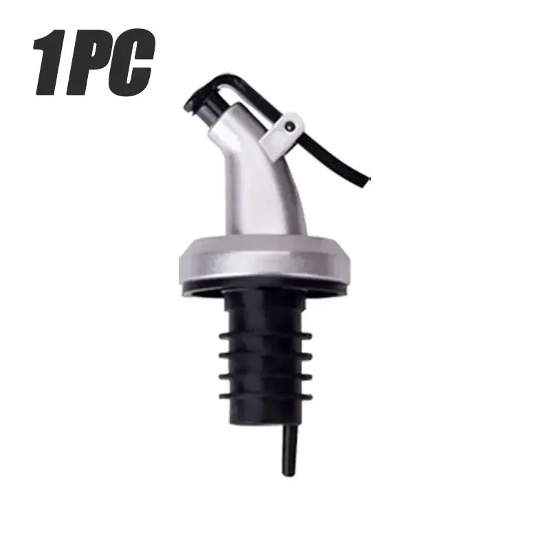 1/3/5-Pack Leak-Proof Oil Bottle Pourer Stopper – Locking Nozzle for Oil, Vinegar, Wine & Liquor