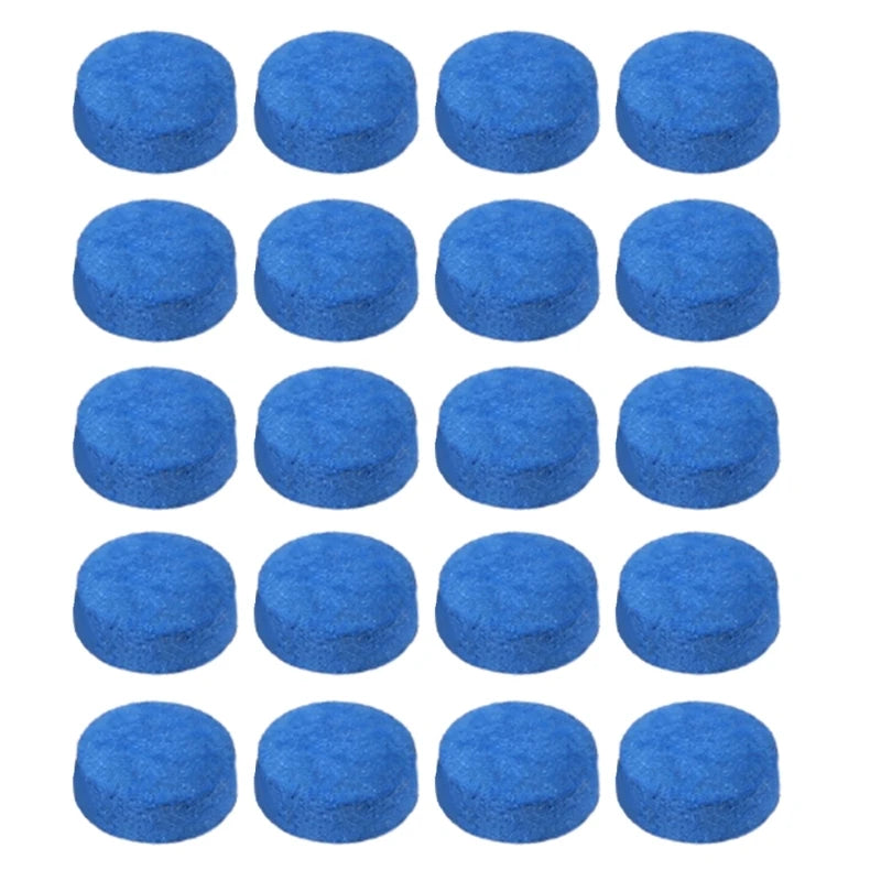 20-Pack Pool Cue Tips 10/12/13mm (0.39/0.47/0.51 in) Leather Snooker Replacement Tips for Billiards