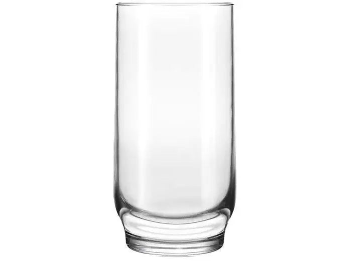 Smooth Glass Tumbler Set, 6-Piece 300ml (10.1 fl oz) Long Drink Glasses