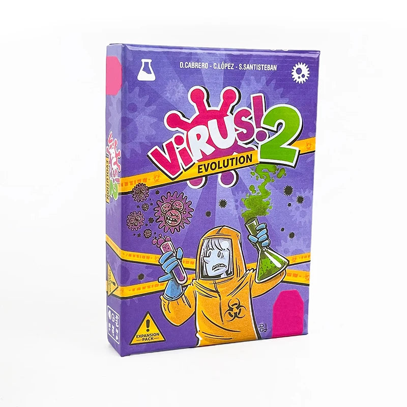 Virus 1-2-3 Board Game - Fast-Paced Family Party Card Game (Spanish & English)
