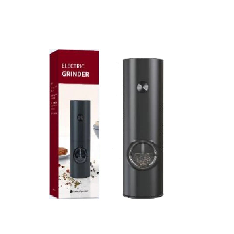 Automatic Salt and Pepper Grinder Set with LED Light – Battery Operated Adjustable Spice Mills