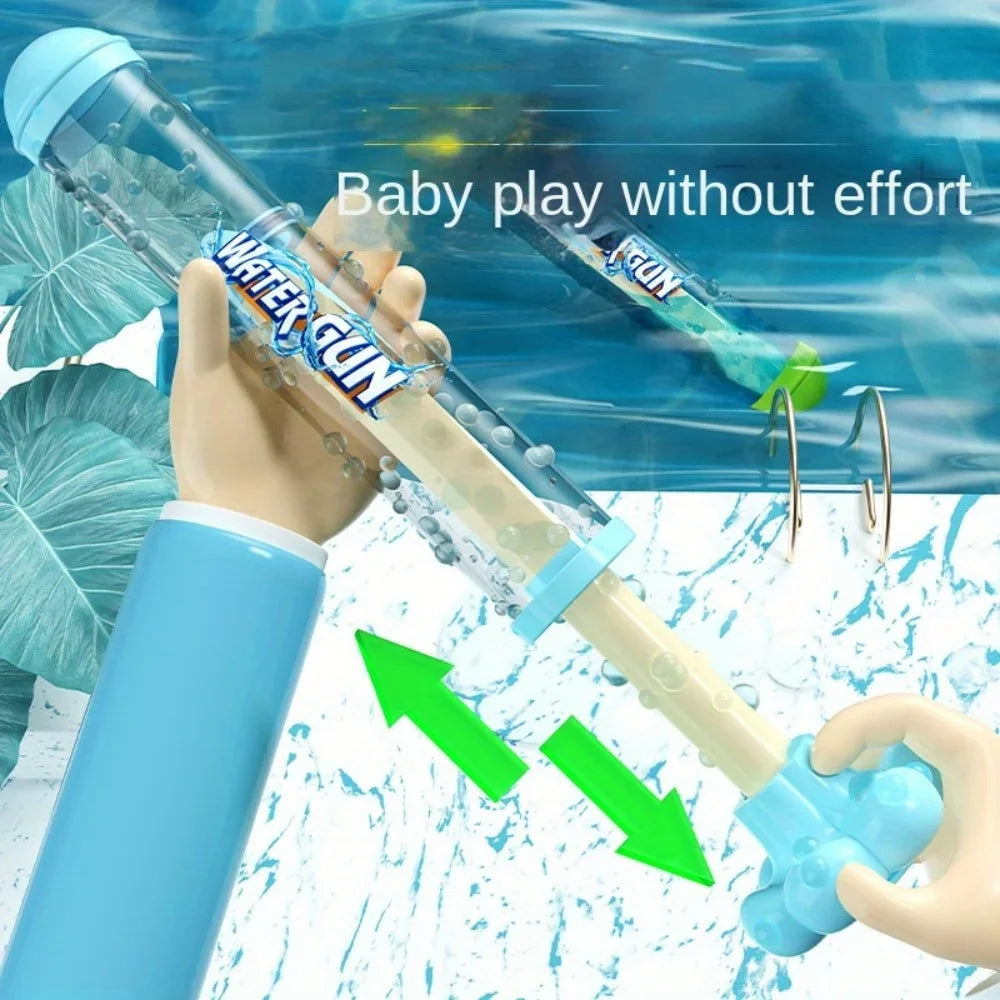 Pusher-Style Water Jet Spray Toy Firework Splash Pool Sprinkler for Kids (Yellow/Blue/Purple/Pink)