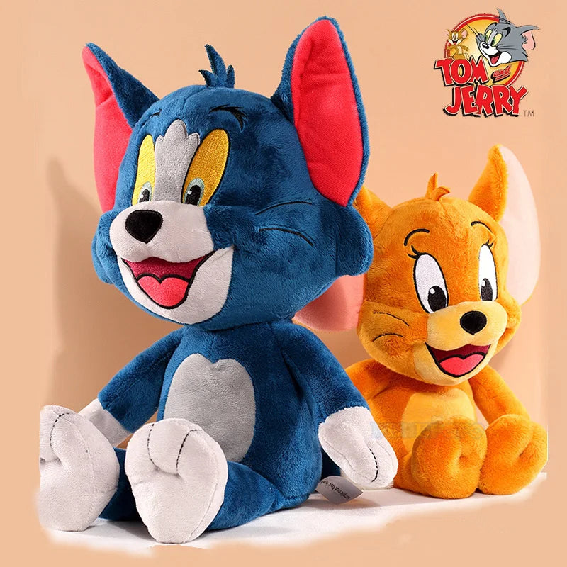 Tom and Jerry Plush Toy - Cat & Mouse Stuffed Animal, Multiple Sizes 5–13 in (13–32 cm)