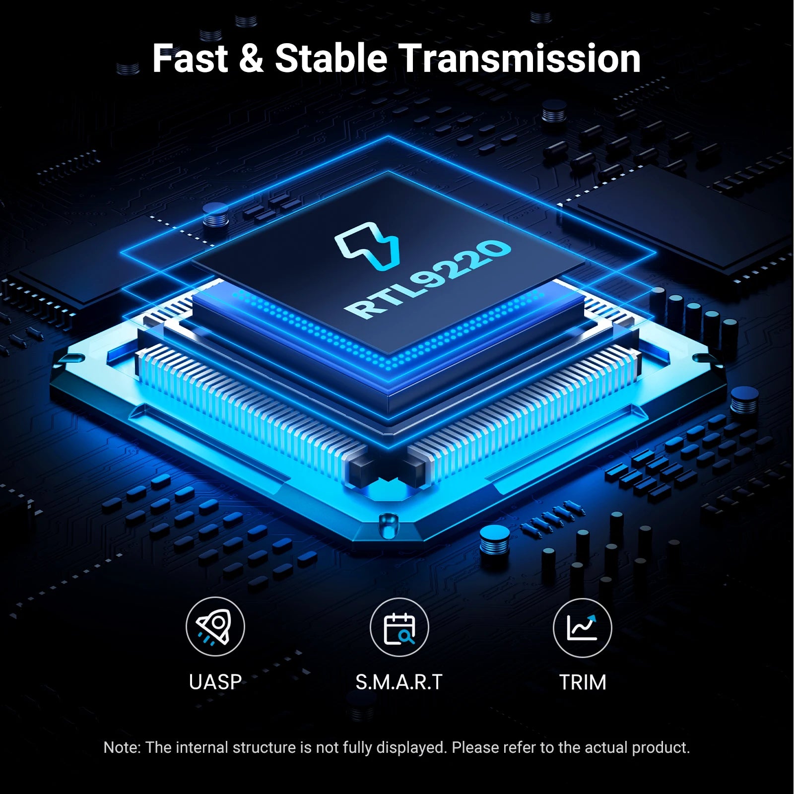M.2 NVMe & SATA SSD Enclosure USB-C 20Gbps (USB 3.2 Gen2x2) — Supports 2230/2242/2260/2280 M & B+M Keys, Up to 8TB