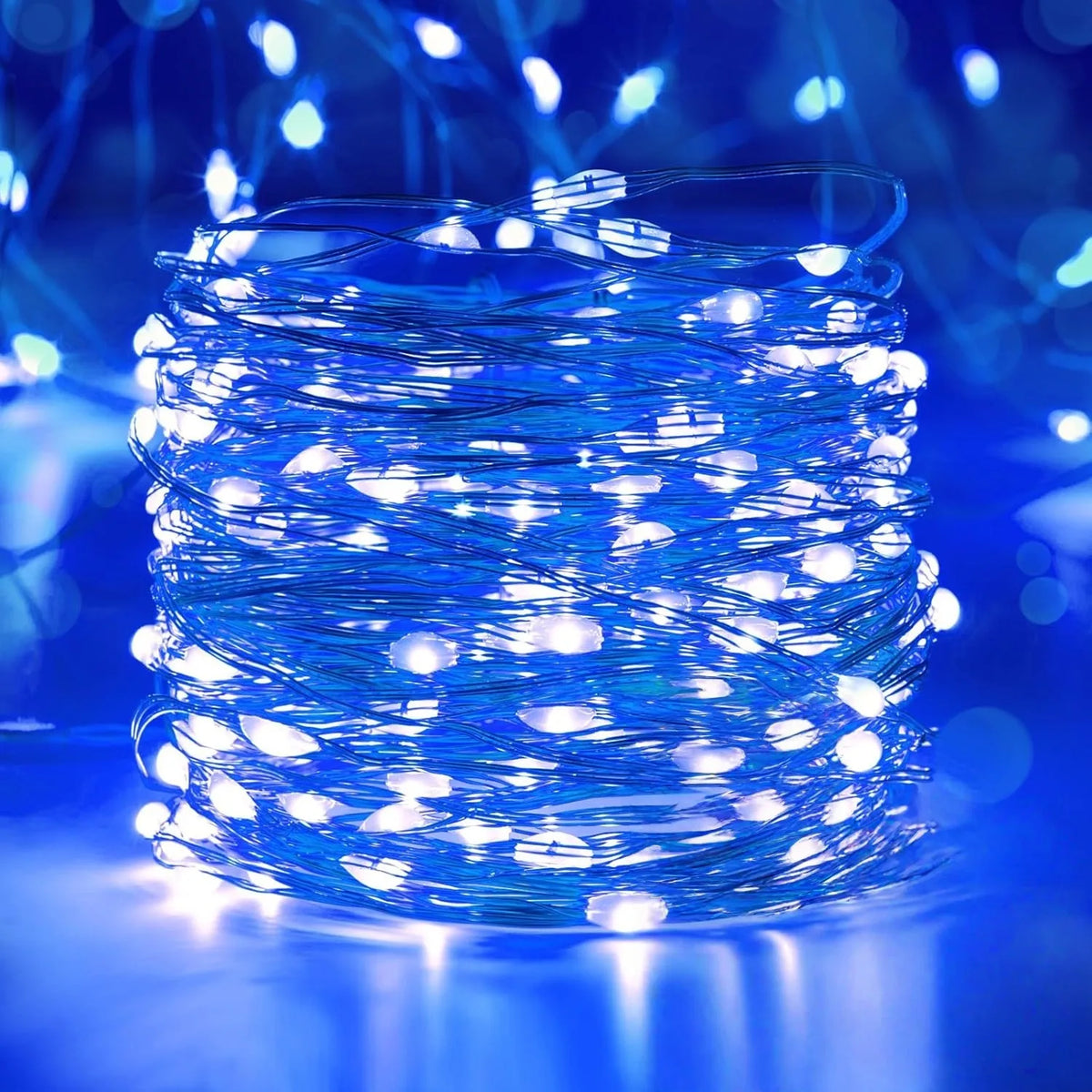 Battery Powered Copper Wire LED String Lights — 10/20/30/50/100 LED Options for Holiday, Wedding, Camping & Christmas Decor
