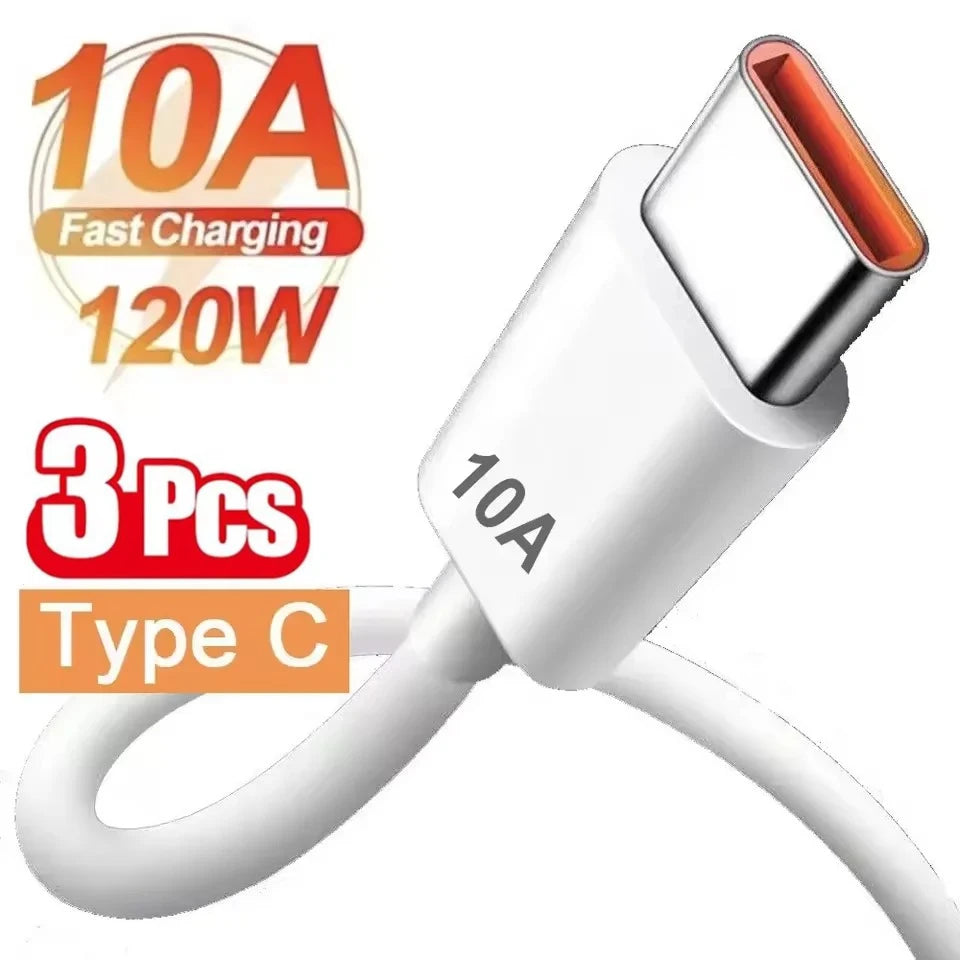 10A USB-C Fast Charging & Data Cable (USB 3.1 Type-C) — 0.25m / 1m / 1.5m / 2m (0.8ft / 3.3ft / 4.9ft / 6.6ft)