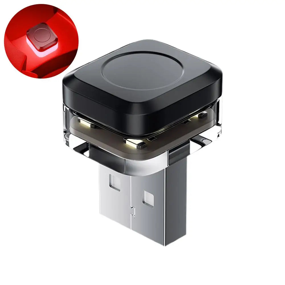 USB Car LED Ambient Light - Multicolor Adjustable Interior Atmosphere Lamp