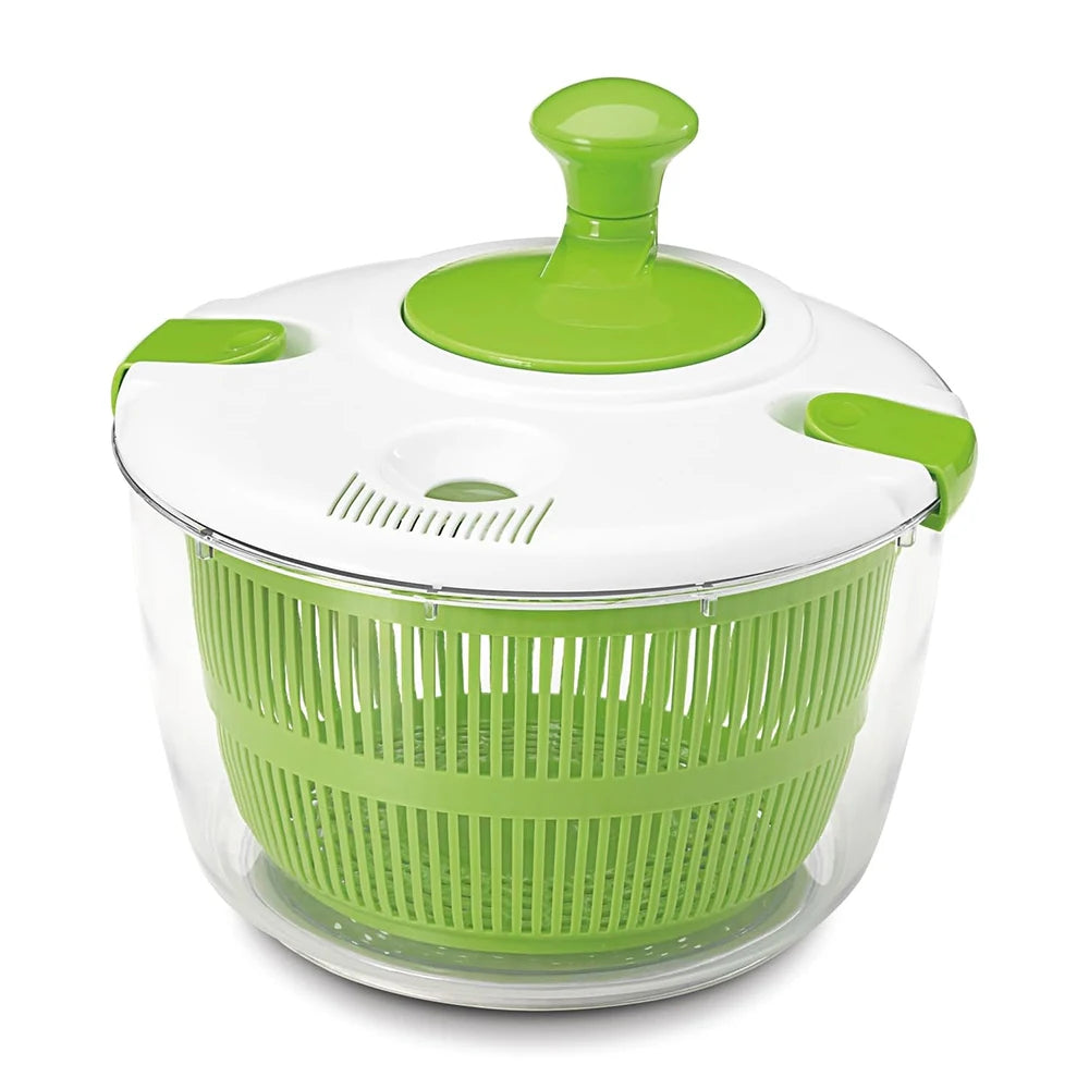 5L (1.3 gal) Salad Spinner & Vegetable Washer Dryer – Multi‑Use Bowl Colander for Lettuce & Greens