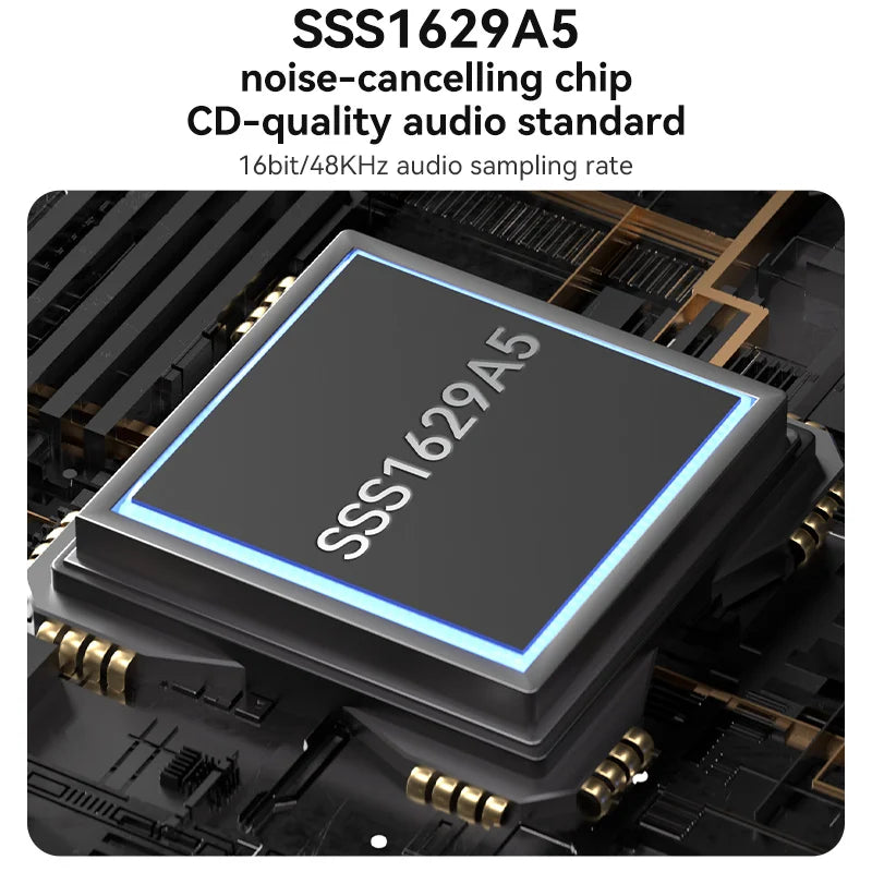 USB External Sound Card - USB to 3.5mm Audio Adapter with Volume Control, Mic & Headphone Splitter, 16-bit 48KHz