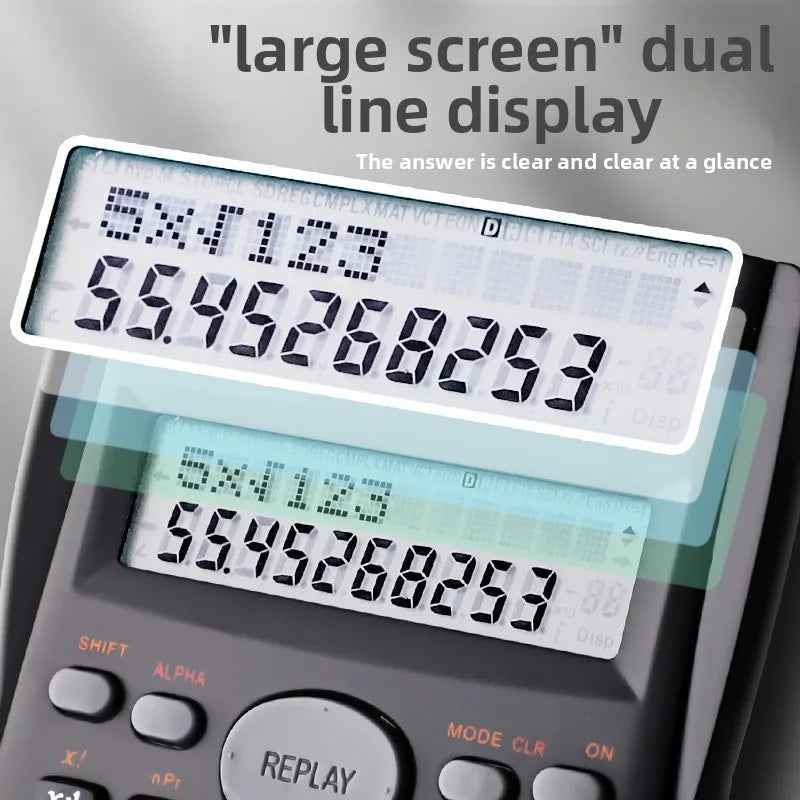 Scientific Student Calculator for Exams & Accounting Functions, Portable Classroom Calculator