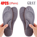 Ultra-Soft Latex Insoles with 4D Arch Support – Cushioned Running & Walking Insoles (2 Pairs, Fits EU 35–46 / 8.7–11.6 in / 22–29.5 cm)