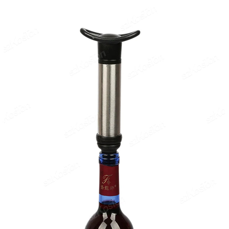 Wine Vacuum Stopper – Black Silicone Rubber Wine Saver Bottle Stopper, Fits 20–25 mm (0.79–0.98 in)