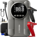 Car Jump Starter with Air Pump – 18,000–20,000mAh 12V Power Bank, 1200A+ Peak, 150 PSI (10.3 bar) Tire Inflator, USB & LED SOS Light