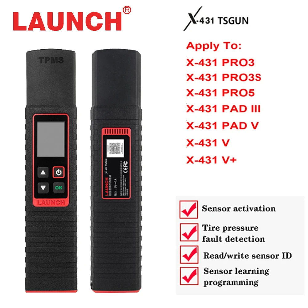 Handheld TPMS Tool 315/433 MHz — Tire Pressure Sensor Activation, Programming, Relearn & Diagnostic