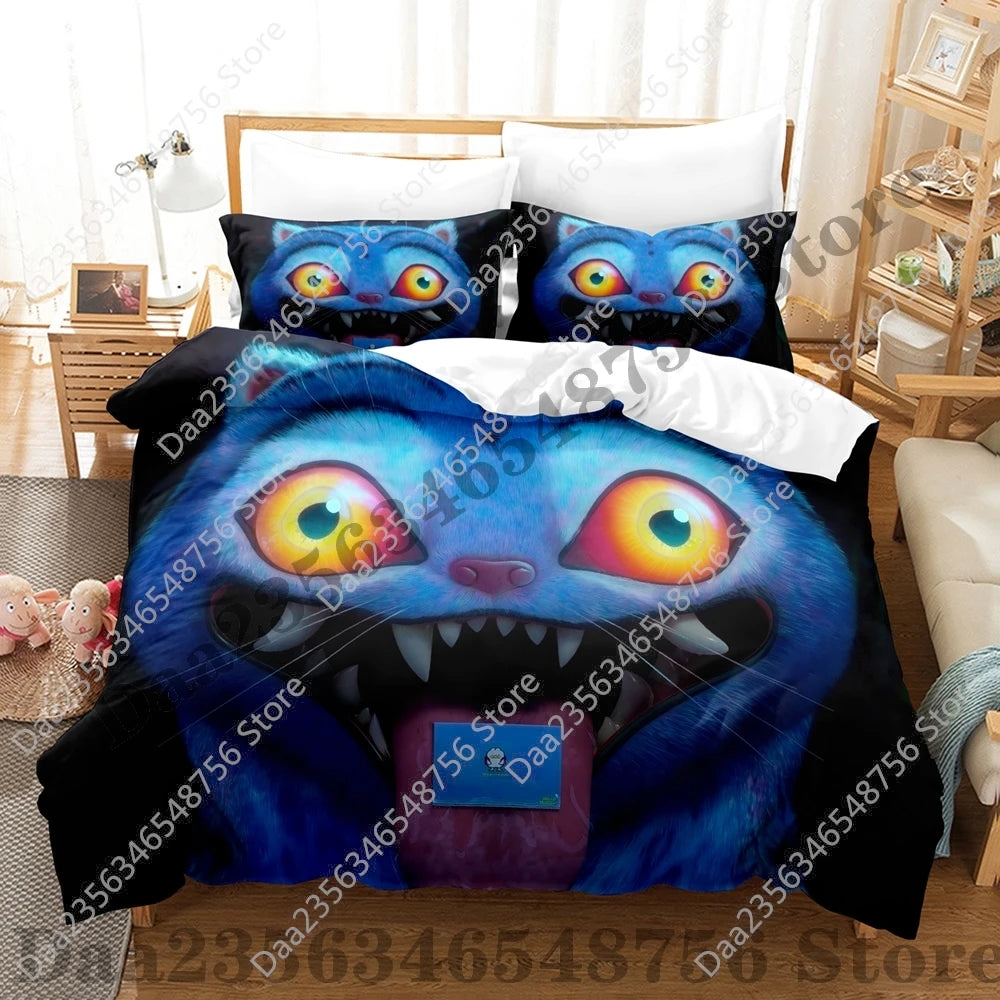 K-Pop Demon Hunter Anime 3D Print Duvet Cover Set – Twin/Full/Queen/King 3-Piece Bedding (Duvet Cover + 2 Pillowcases)