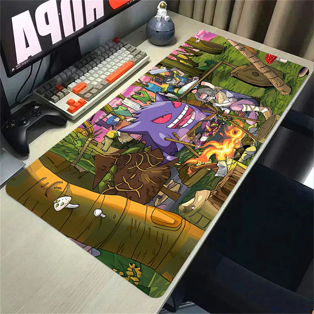 Large Anime Gaming Desk Mat 900 x 400 mm (35.4 x 15.7 in) XXL Mouse Pad – Speed Surface for PC & Office