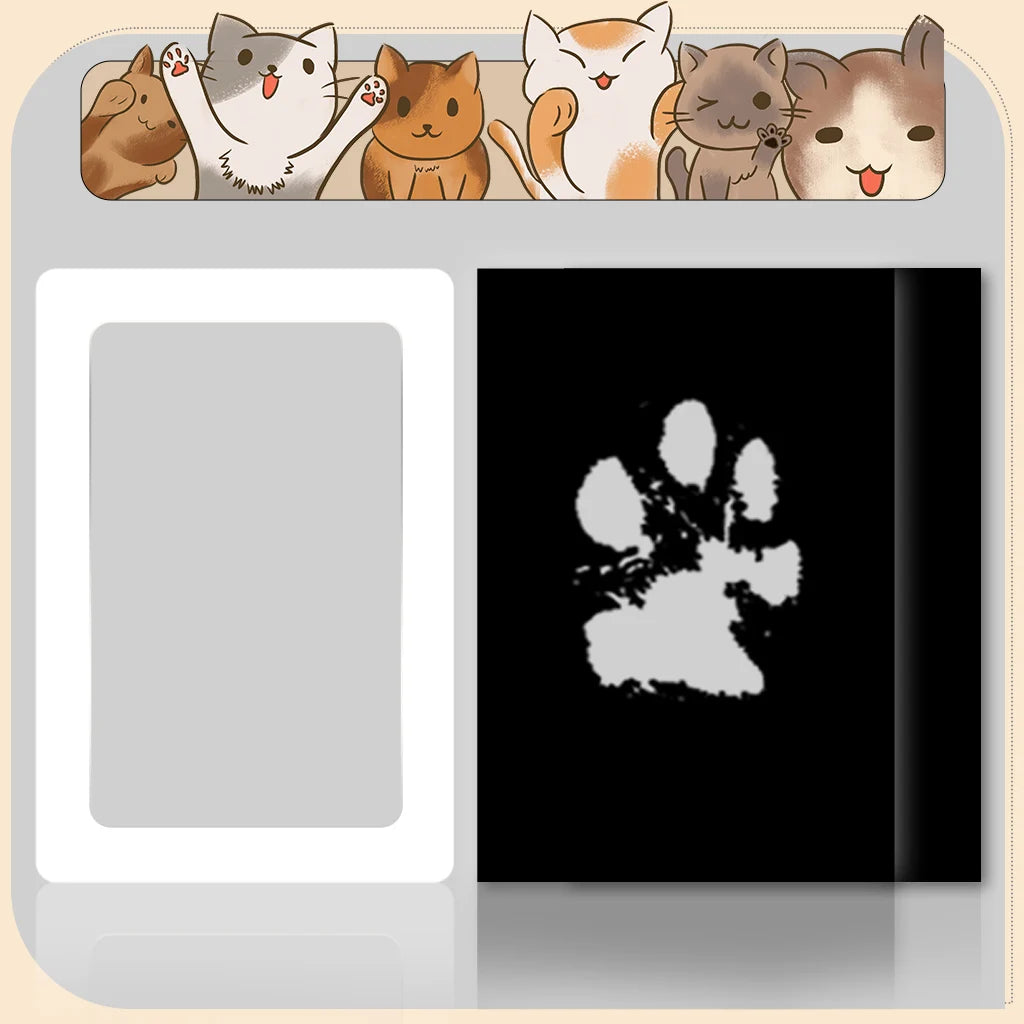 Baby Handprint & Footprint Keepsake Kit – Clean Touch Inkless Prints with Dog Paw Option, 2 Art Cards Included