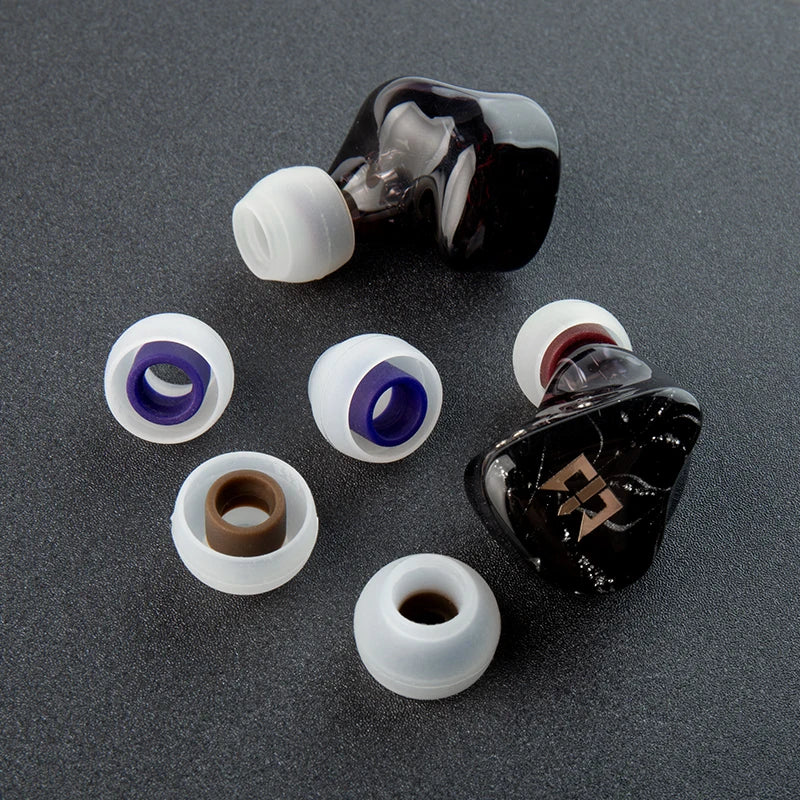 Silicone Earphone Eartips 3 Pairs S/M/L – Replacement Earbud Tips for IEMs & Wired Headsets