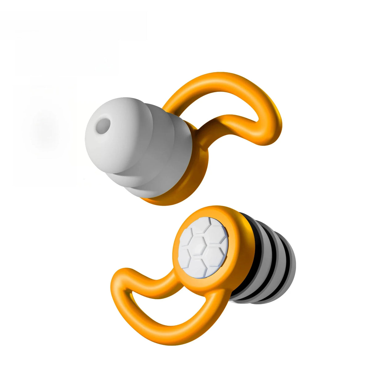 Silicone Noise-Canceling Earplugs - Waterproof 3-Layer Noise Filter for Sleep & Swimming