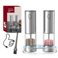 Automatic Electric Pepper & Salt Grinder – USB Rechargeable, Adjustable Coarseness, Ceramic Mill (Single or 2-Pack)