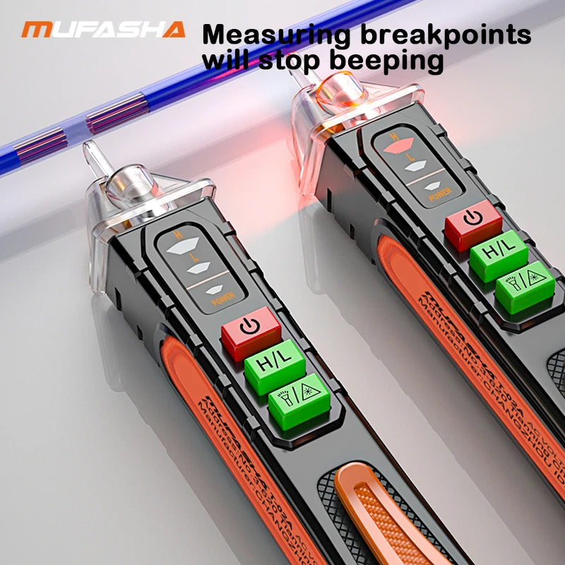 Non-Contact AC Voltage Detector Pen 12-1000V Smart Breakpoint Finder Electrical Tester