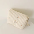 Embroidered Mommy Diaper Bag Zippered Nappy Pouch Travel Stroller Organizer