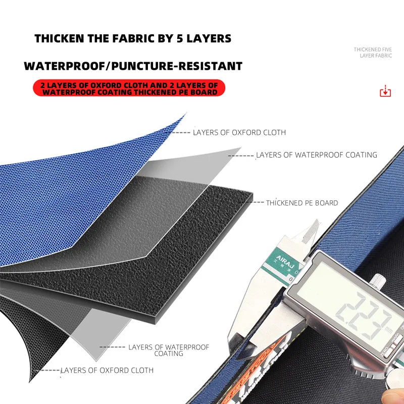 Heavy-Duty Electrician Tool Bag — Multi-Compartment Organizer with Wrench Storage & Reinforced Belt