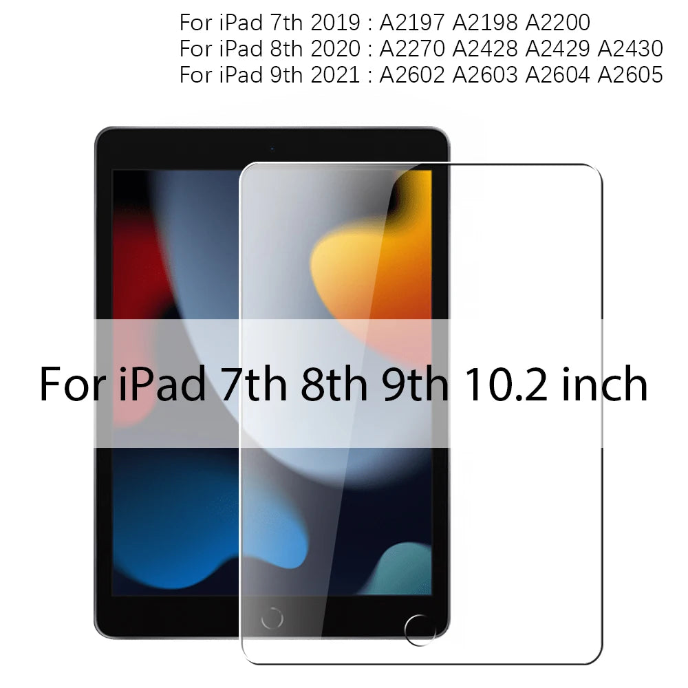 Tempered Glass Screen Protector for iPad Pro 11/12.9/13-inch, iPad Air & iPad Mini - 9H Anti-Fingerprint HD Scratch Resistant