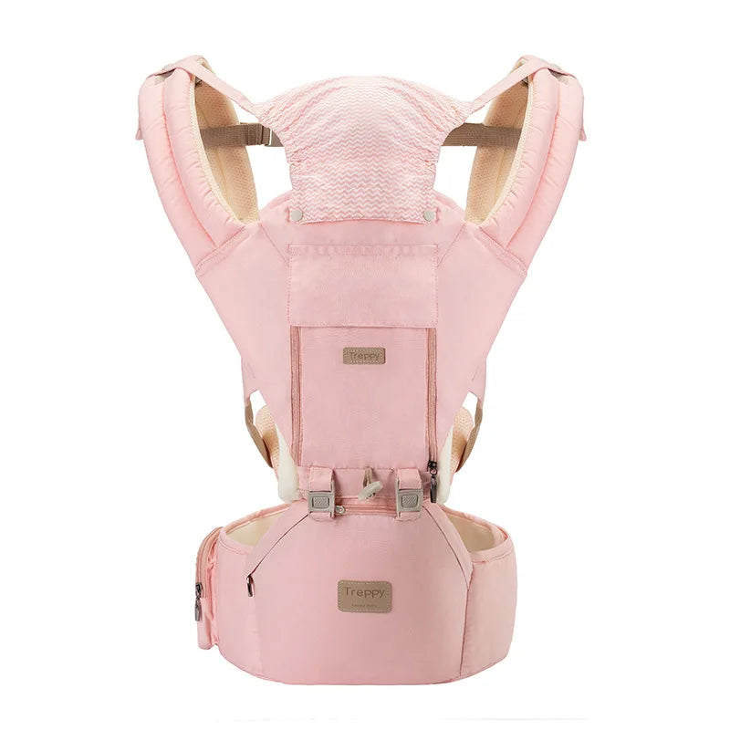 Ergonomic Baby Carrier Hipseat Sling 0-36 Months Front, Back & Side Carry Travel Wrap