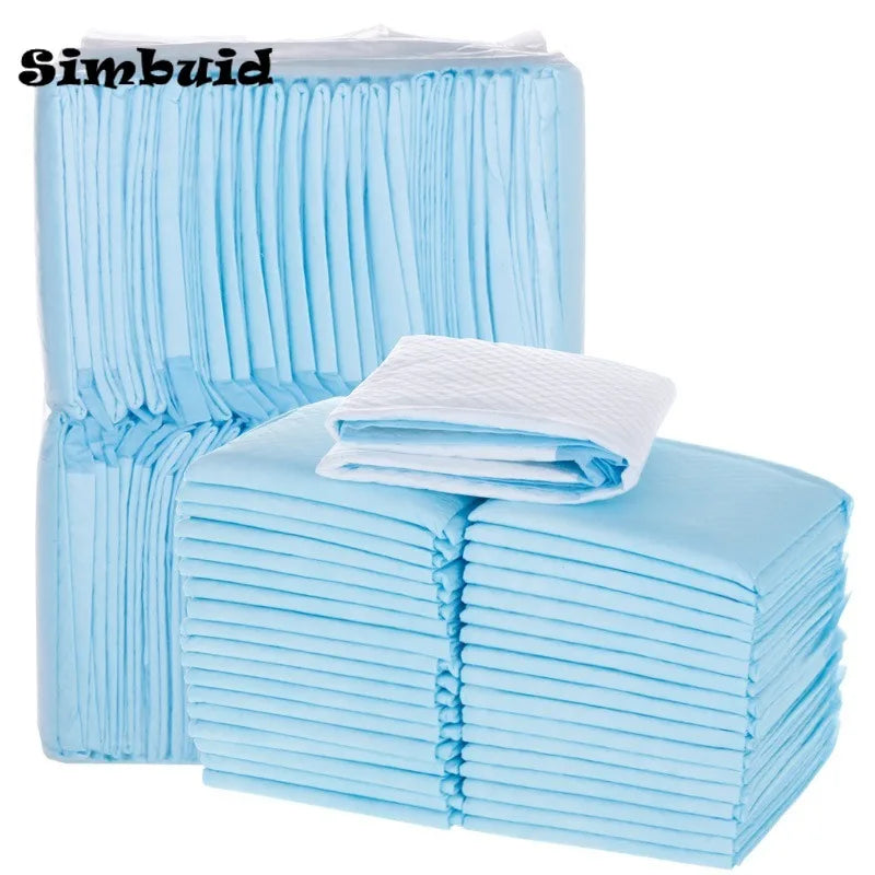 Super Absorbent Disposable Pet Training Pads - Dog & Cat Diaper Mat Quick-Dry, S 100pcs (13 x 17.7 in / 33 x 45 cm), M 50pcs (17.7 x 23.6 in / 45 x 60 cm), L 40pcs (23.6 x 23.6 in / 60 x 60 cm), XL 20pcs (23.6 x 35.4 in / 60