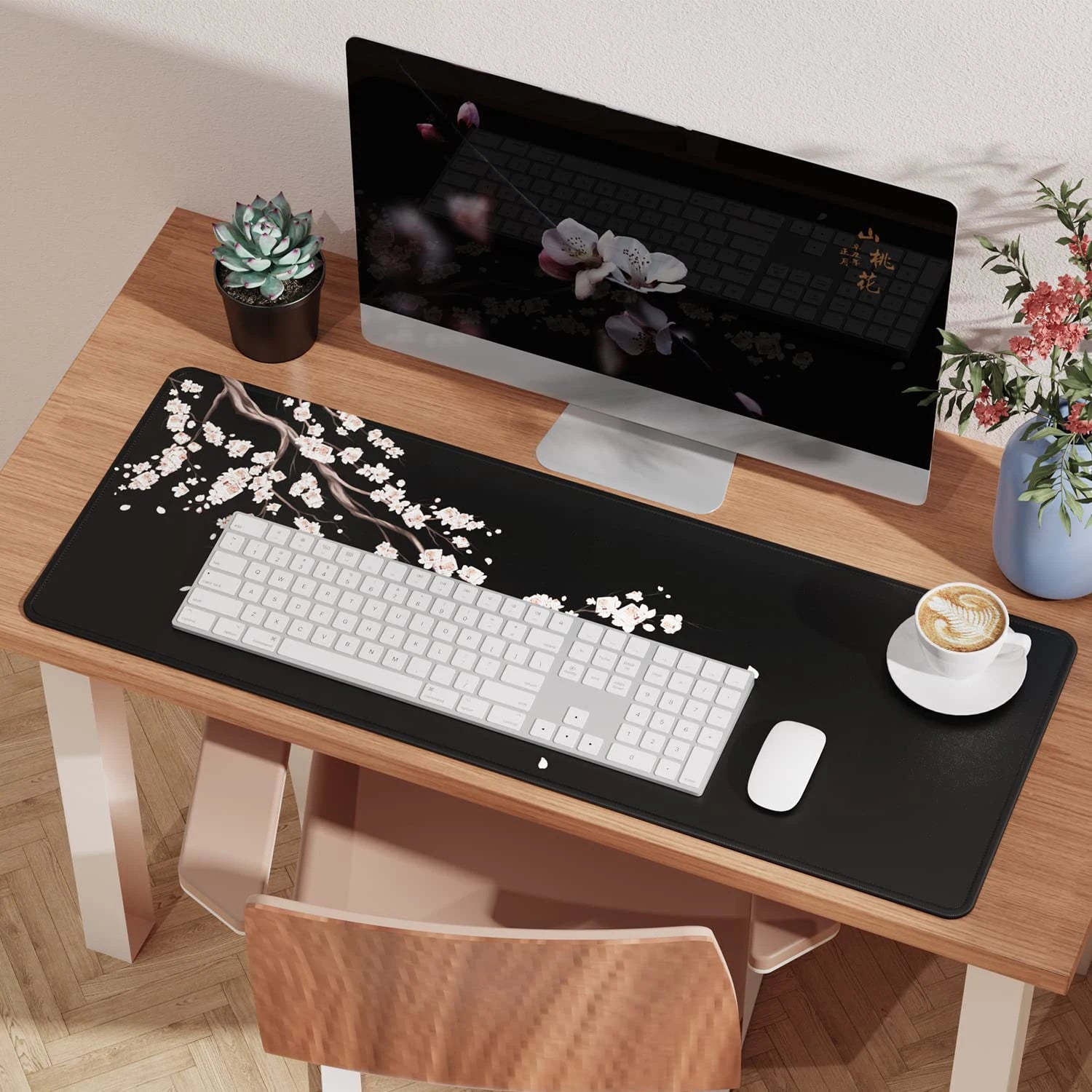 Extended Large Mouse Pad for Desk & Gaming — Stitched Edges, Non-Slip Rubber Base | Sizes 60×30–90×40 cm (23.7×11.8–35.4×15.8 in)