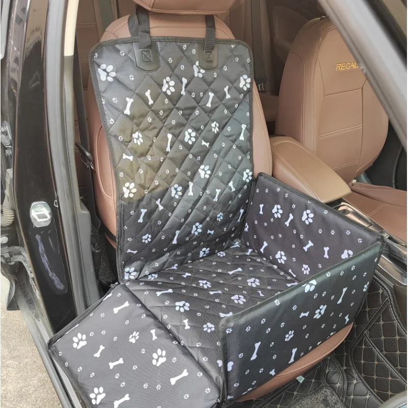 Waterproof Dog & Cat Car Seat Carrier Folding Oxford Travel Hammock - Universal Fit up to 60 kg (132 lb)