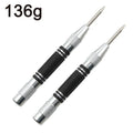 2-Pack Spring-Loaded Automatic Center Punch 128mm (5.04 in) — Glass Striker & Window Breaker Tool