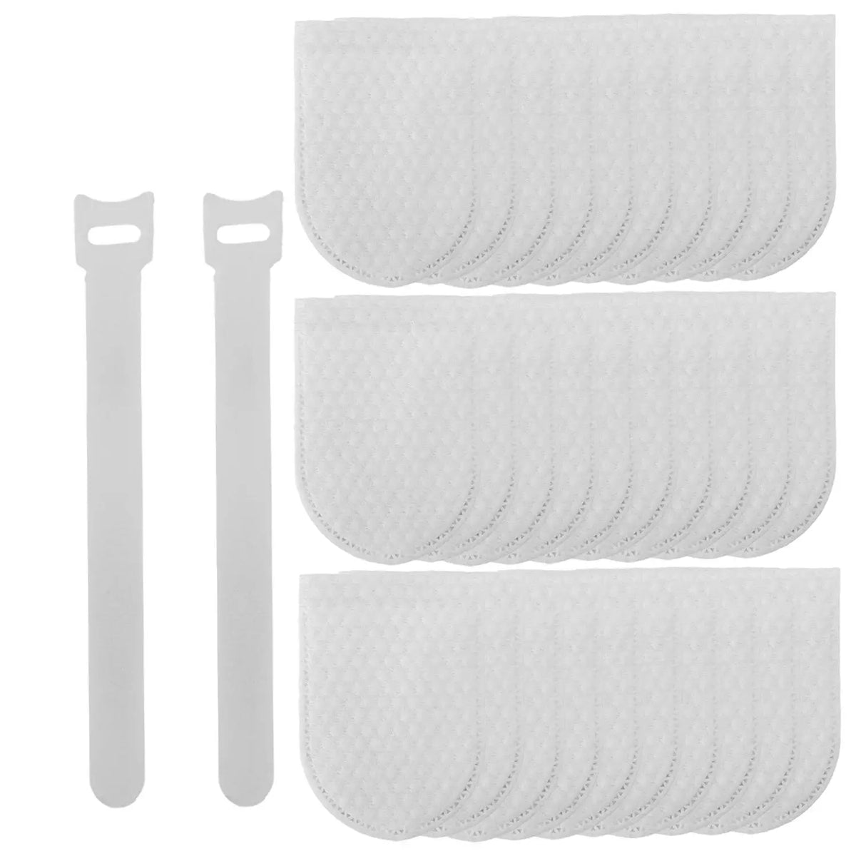 Universal Faucet Mesh Filter Bags 30-Pack with Straps - Washable Sink Aerator Screen for Rust & Impurity Removal, Fits Outlets ≤2.5 cm (0.98 in)