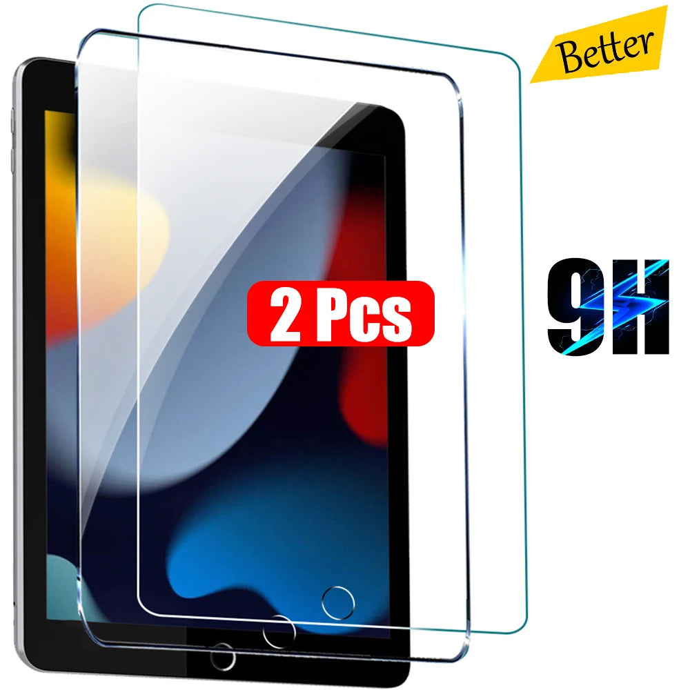 2-Pack Tempered Glass Screen Protector for iPad — Clear, Anti-Fingerprint, Case-Friendly — Fits 11-inch (27.9 cm), 10.5-inch (26.7 cm), 9.7-inch (24.6 cm), Air, Mini & Most iPad Models