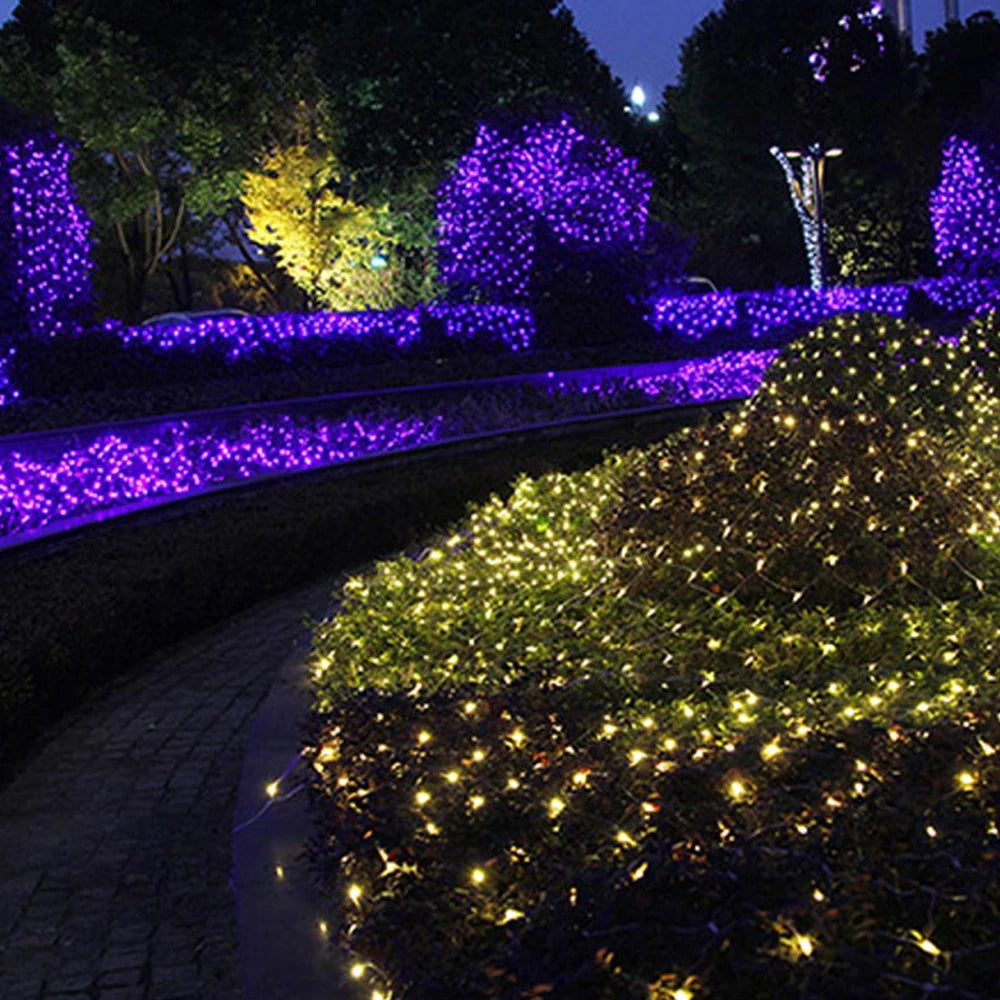 LED Net Fairy String Lights Waterproof Outdoor 110V/220V Christmas Wedding Garden Party Decor