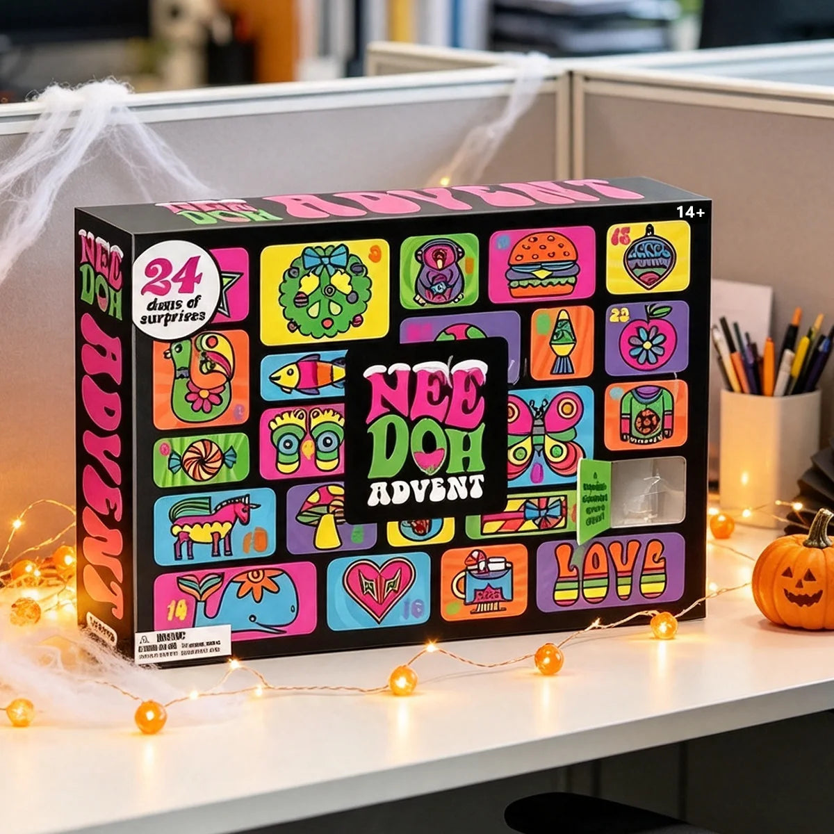 24-Day 3D PVC Sensory Squeeze Advent Calendar for Adults - Stress Relief Christmas Countdown
