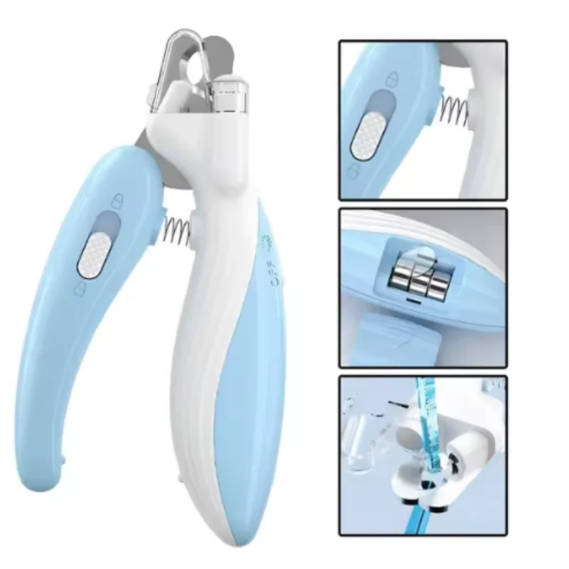 Professional Pet Nail Clippers for Cats & Dogs - Labor-Saving Stainless Steel Trimmer for Small Animals