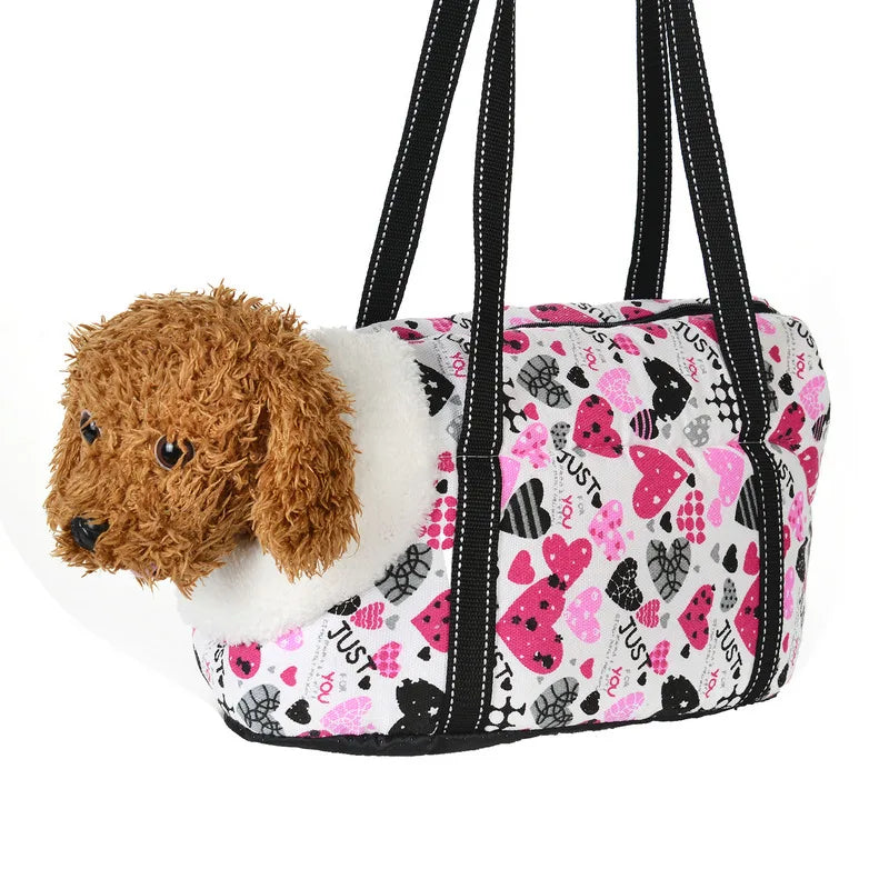 Soft Breathable Pet Carrier Backpack for Small Dogs & Cats — Sling Shoulder Bag, Sizes S & L (40×18×20 cm / 15.7×7.1×7.9 in; 50×23×28 cm / 19.7×9.1×11 in)