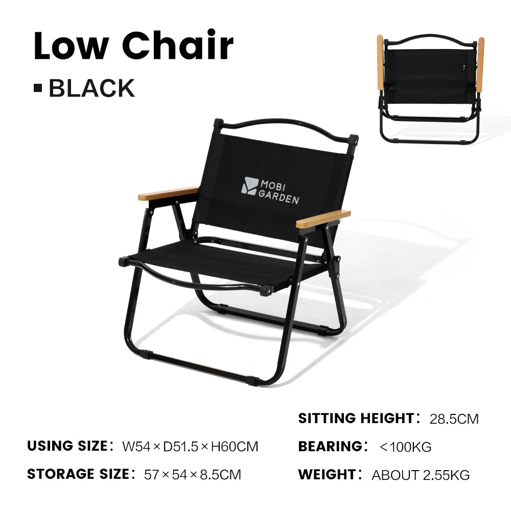 Folding Kermit Camping Chair – Portable Lightweight Carbon Steel Frame