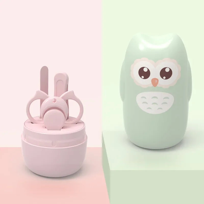 Newborn & Infant Baby Nail Care Kit, Safety Nail Scissors Trimmer Tweezers with Storage Box