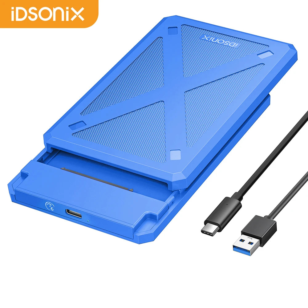 2.5-Inch SATA SSD/HDD Enclosure USB-C USB 3.1 6Gbps Fits 7–9mm (0.28–0.35 in) Drives