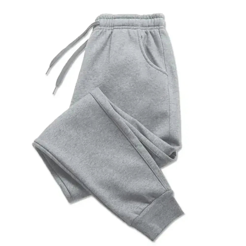 Men's Fleece Joggers – Thermal Sweatpants for Running & Gym, Slim Ankle-Length Workout Pants