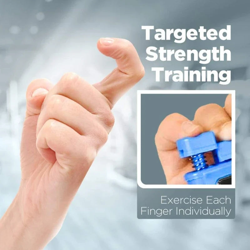 Finger Strengthener Hand Grip Trainer — 3 Resistance Levels (3/7/11 lb | 1.36/3.18/4.99 kg) for Finger, Wrist & Forearm Strength — Ideal for Musicians & Rock Climbers