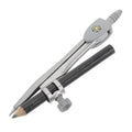 Precision Metal Drafting Compass with Pencil & Case – Geometry Drawing Tool for Students & Artists
