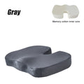 Memory Foam U-Shaped Travel Seat Cushion for Car & Office, Orthopedic Hip Support Pad